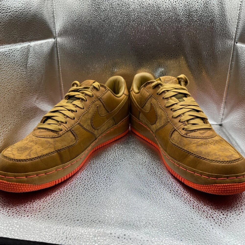 Size 11.5 Nike Air Force 1 Insideout Low Mapple Brown Mens Sneaker‎ 312486-271 - Picture 7 of 11